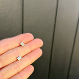 Mini Corduroy Stud Earrings