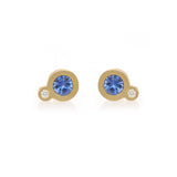 My Friend & I - Ceylon Sapphire Stud Earrings