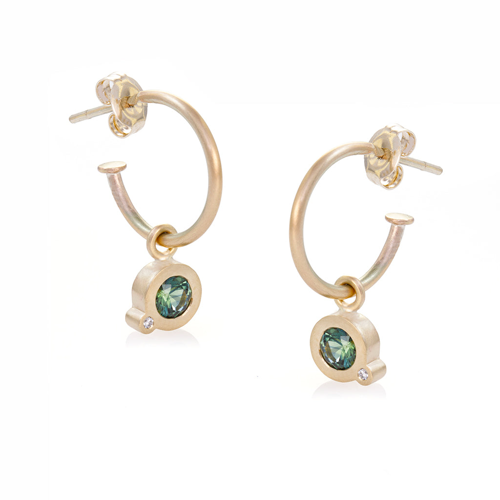 My Friend & I Charm Hoop Earrings