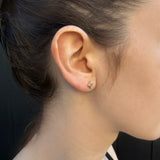 Mini Corduroy Stud Earrings