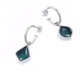 Mismatched Green Droplet Earrings - READY TO SHIP