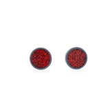Spot Glitter Earrings - Rouge Small
