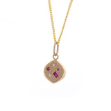 Rosette Ruby Pendant