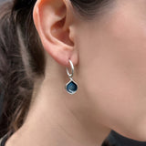 Mismatched Blue Droplet Earrings - READY TO SHIP