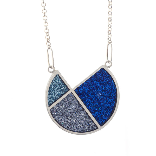 Large Segment Circle Pendant -  READY TO SHIP