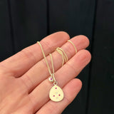 Speckled Teardrop Ruby Pendant