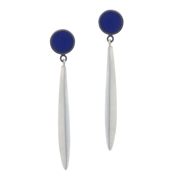Spot Drop Earrings - Blue  READY TO SHIP