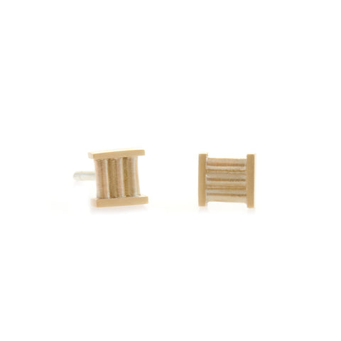 Mini Corduroy Stud Earrings