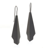 Feather Earrings - Black