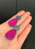 Pink Pebble Earrings