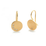 Speckled Earrings - Gold & Diamonds