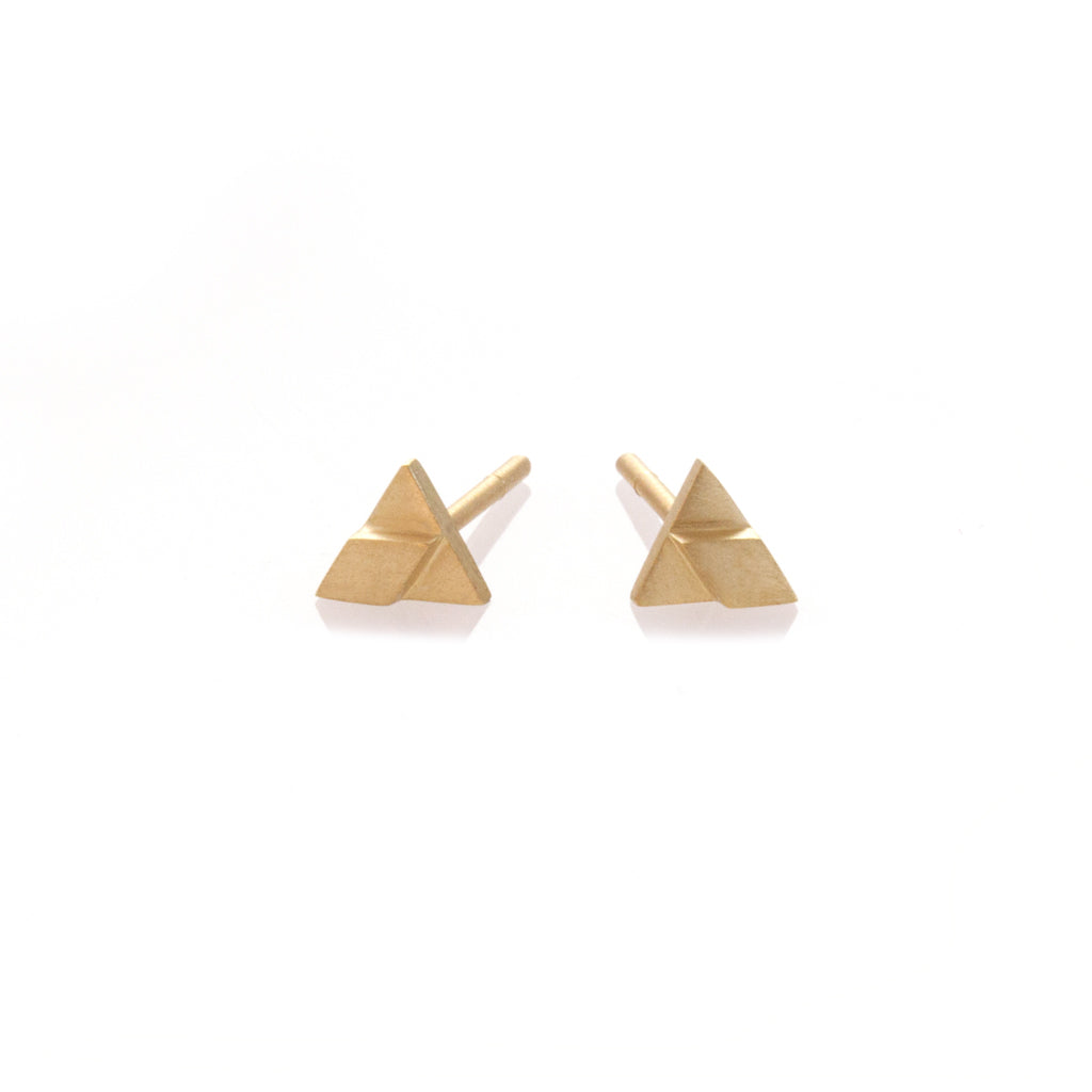 Mini Triangle Stud Earrings  -  READY TO SHIP