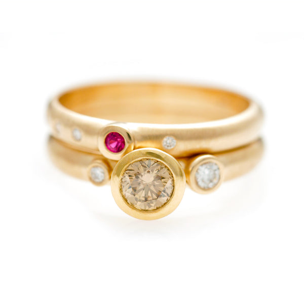 Trilogy Ring & Wedding Band
