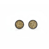 Spot Glitter Earrings - Golden Small   - READY TO SHIP