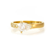 Pear Cut Diamond Ring