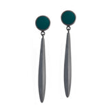 Spot Drop Earrings - Green