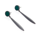 Spot Drop Earrings - Green