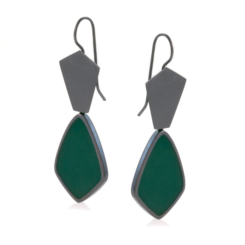 Teal Dark Night Earrings